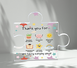 Подарунковий набір вчительці англійської мови на день вчителя Подарунок акриловий Пазл оригінальні подарунки eng