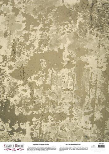 Деко велум (лист кальки з малюнком) Grunge Concrete, А3 (29,7 см х 42см)