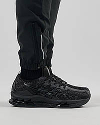 Чоловічі текстильні кросівки ASICS Gel-Kinsei Blast All Black, чоловічі кеди Асикс чорні. Чоловіче взуття