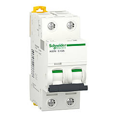 Автоматичний вимикач Acti9 iK60 2 полюси 63A C A9K24263