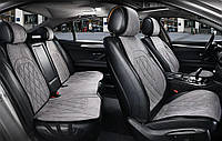 Накидки Elegant Parma на сидения авто серого цвета с перфорацией Plus EL 700 713