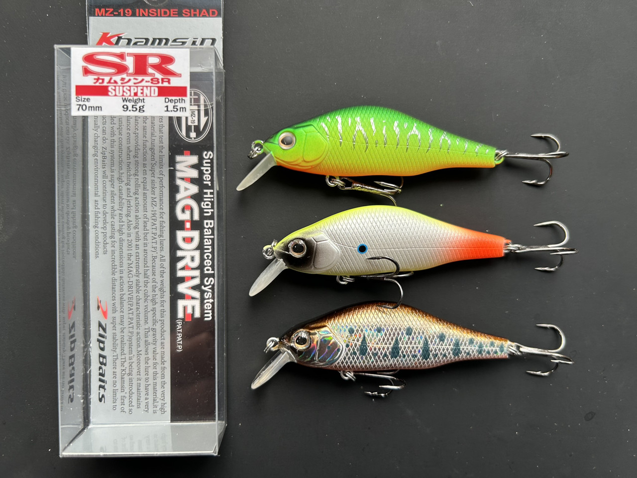 Набір Воблер Fishing Khamsin 70SP-SR 70mm 9.5g (набір 3шт)