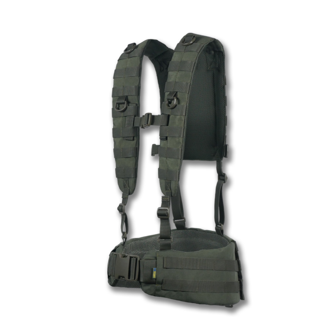 Ремінно-Плечова Система (РПС) Kiborg R-1 GEN.2 Хакі (S) | Виготовлена з Cordura 1000D з IRR покриттям