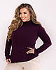 Жіноча на флісі кофта гольф з коміром стійкою, батал великий розмір, фото 10