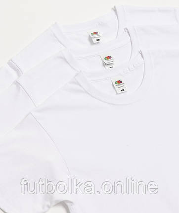 Біла футболка чоловіча базова ValueWeight Fruit of the loom, фото 1