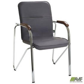 Стілець Самба ХРОМ горіх Nappa -42 без канта