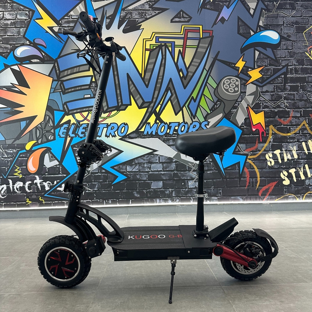 Електросамокат KUGOO G-Booster 1200W*2 (2400W) 23Ah чорний, повнопривідний 2024 року, фото 1
