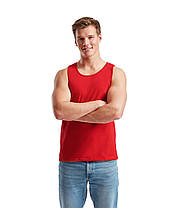 Червона Чоловіча майка спортивна Athletic vest Fruit of the loom, фото 5
