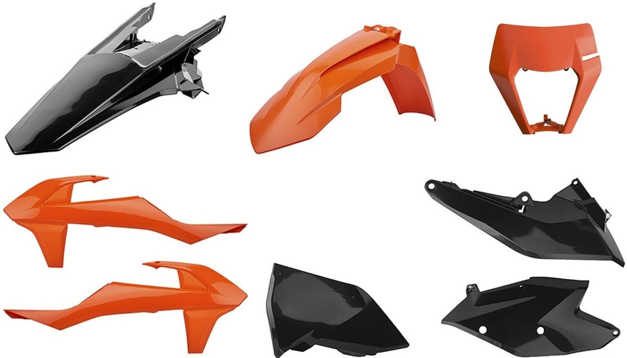 Мотопластик Polisport Enduro kit - KTM (17-) помаранчевий/чорний, KTM