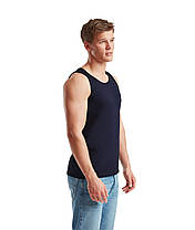 Глибоко Темно-Синя Чоловіча майка спортивна Athletic vest Fruit of the loom, фото 6
