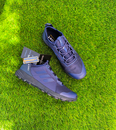 Кросівки Адіас темно-сині текстиль Adidas Terrex Agravic Speed чоловічі унісекс демі, фото 1