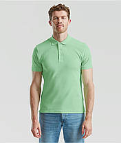 Нео М'ятна футболка поло чоловіча легка Iconic Polo Fruit of the loom, фото 5