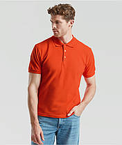 Вогняна футболка поло чоловіча легка Iconic Polo Fruit of the loom, фото 4