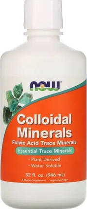 Колоїдні мінерали Now Foods Colloidal Minerals 946 мл, фото 1