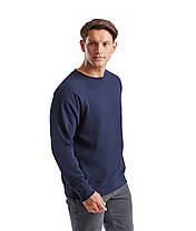 Темно-Синій реглан чоловічий зимовий Classic raglan sweat Fruit of the loom, фото 5