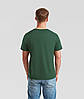 Темно-Зелена футболка чоловіча щільна Ringspun Fruit of the loom, фото 6