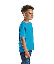 Ультрамаринова футболка дитяча для хлопчика базова Kids Iconic T Fruit of the loom, фото 5