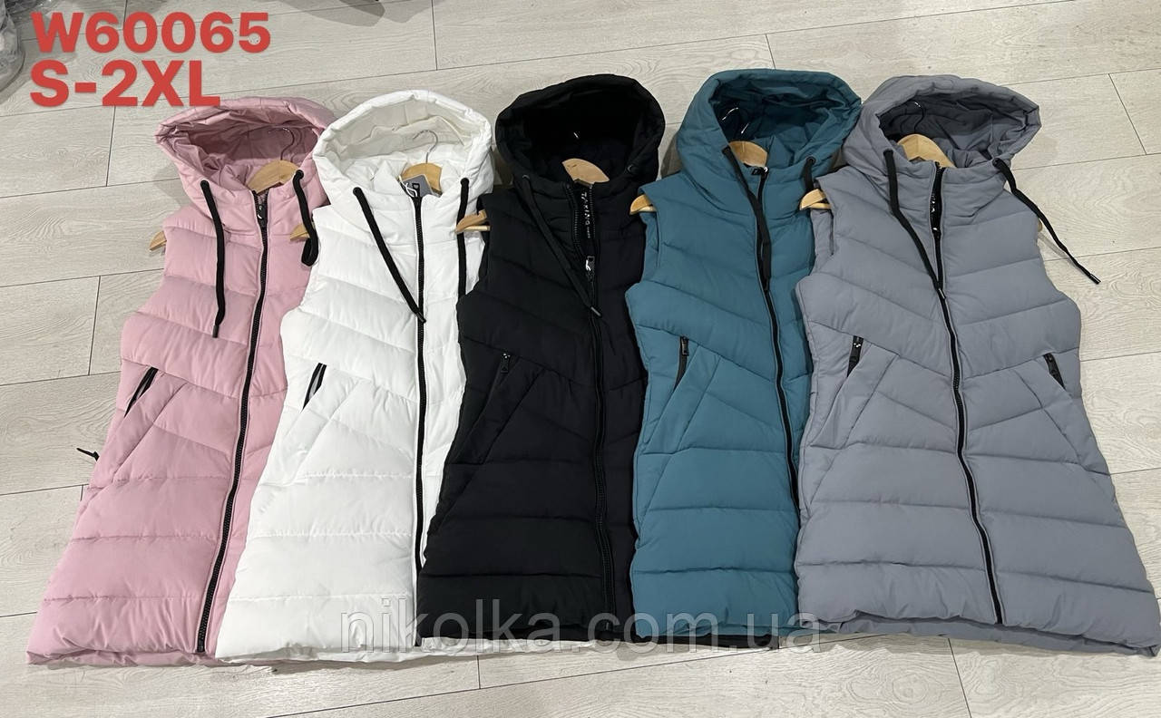 Безрукавки подовжені жіночі оптом, S-2XL рр., арт. Mar-W60065, фото 1