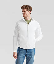 Біла кофта чоловіча на замку Classic sweat jacket Fruit of the loom, фото 5