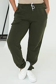 Стильні молодіжні жіночі спортивні штани з лампасами "Abbi" Повсякденні якісні жіночі спортивні штани батал