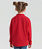 Червона дитяча футболка поло довгий рукав 65/35 Long sleeve polo kids Fruit of the loom, фото 6