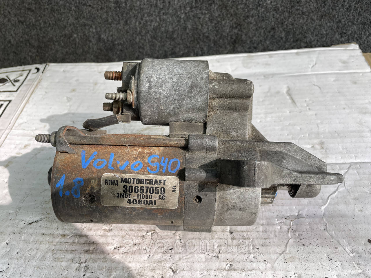 Стартер для Volvo S40, V50, 1.8, 30667059, 3M5T-11000-AC, 11зуб, фото 1