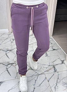 Модні зручні теплі жіночі спортивні штани на флісі "Linda" Повсякденні якісні жіночі спортивні штани