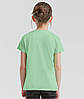 Нео М'ятна дитяча футболка для дівчинки літня Girls Iconic T Fruit of the loom, фото 6