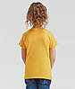 Сонячно Жовта дитяча футболка для дівчинки літня Girls Iconic T Fruit of the loom, фото 6