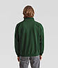 Темно-Зелений чоловічий светр на замку Classic zip neck sweat Fruit of the loom, фото 7