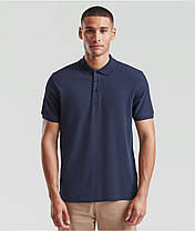Темно-Синє поло чоловіче щільне 65/35 Heavy polo Fruit of the loom, фото 5