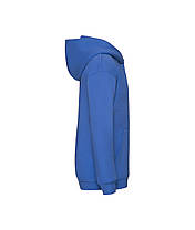 Яскраво-Синя дитяча толстовка на застібці Premium hooded sweat jacket kids Fruit of the loom, фото 2