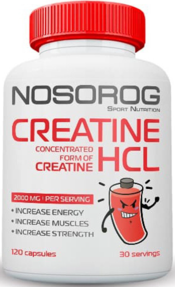 Креатин гідрохлорид NOSOROG Creatine HCL 120 капс