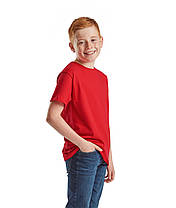 Червона футболка дитяча для хлопчика базова Kids Iconic T Fruit of the loom, фото 5