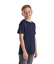 Темно-Синя футболка дитяча для хлопчика базова Kids Iconic T Fruit of the loom, фото 5