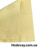 Cерветка протиральна штучна замша перфор. (50х40) жовта Elegant, фото 2