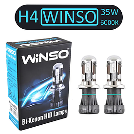 Комплект автомобільних ксенонових ламп WINSO H4 35W 6000K 2шт