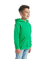 Яскраво-Зелена толстовка дитяча тепла hooded sweat kids Fruit of the loom, фото 5