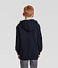 Глибоко Темно-Синя толстовка дитяча тепла hooded sweat kids Fruit of the loom, фото 6