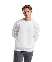 Білий реглан чоловічий зимовий Classic raglan sweat Fruit of the loom, фото 5