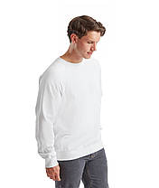 Білий реглан чоловічий зимовий Classic raglan sweat Fruit of the loom, фото 6