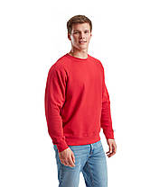 Червоний реглан чоловічий зимовий Classic raglan sweat Fruit of the loom, фото 6