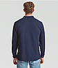 Темно-Синє поло чоловіче з довгим рукавом Premium l/s polo Fruit of the loom, фото 7