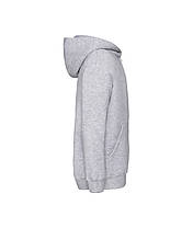 Сіро-Лілова дитяча толстовка на застібці Premium hooded sweat jacket kids Fruit of the loom, фото 2