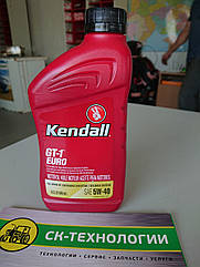 Моторна олива 5W-40 Kendall GT-1 EURO Premium Full Synthetic Motor Oil 0,946 л