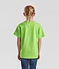 Лаймова футболка дитяча для хлопчика м'яка Valueweight kids Fruit of the loom, фото 6