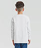 Біла дитяча футболка з довгим рукавом базова Valueweight Long Sleeve T Kids, фото 6