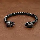 Чоловічий браслет сталевий DARCK SOULS з неіржавної медичної сталі сріблястий, фото 2