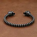 Чоловічий браслет сталевий DARCK SOULS з неіржавної медичної сталі сріблястий, фото 3