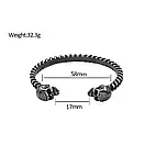 Чоловічий браслет сталевий DARCK SOULS з неіржавної медичної сталі сріблястий, фото 5